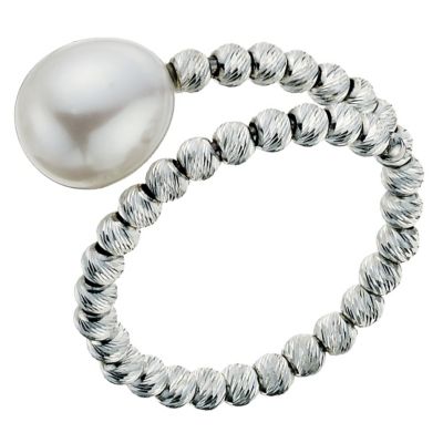Sparkle Silver Cultured Freshwater Pearl Ring - Product number 9252835