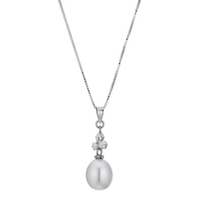 Silver & freshwater pearl pendant - Product number 9253114