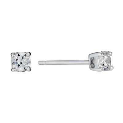 Silver 3mm cubic zirconia stud earrings - Product number 9254455