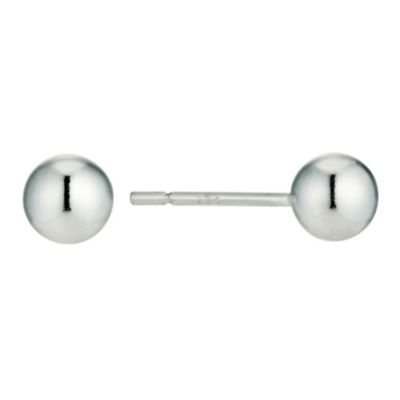 Silver 5mm ball stud earrings - Product number 9254463