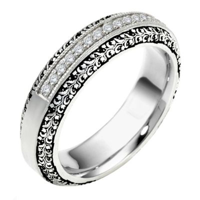 Venetian Lace 18ct white gold 1/5 carat diamond eternity ring - Product number 9255494
