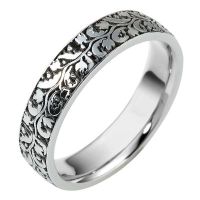 Venetian Lace 18ct White Gold 4.5mmRing - Product number 9256830