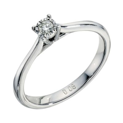 Cheap 9ct white gold engagement rings