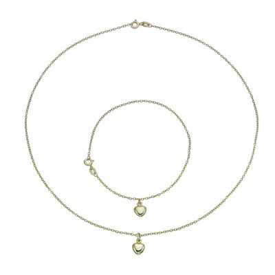 Together Bonded Silver & 9ct Yellow Gold Heart Charm Box Set - Product number 9263160