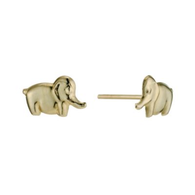 9ct Yellow Gold Elephant Stud Earrings - Product number 9265619