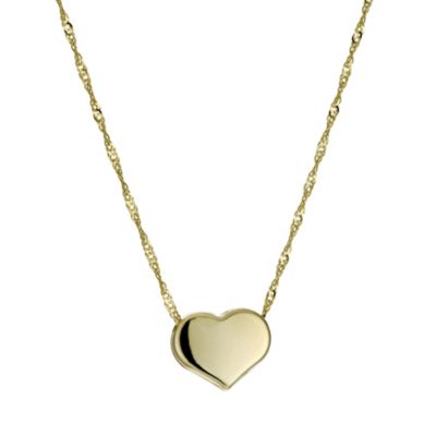 9ct Yellow Gold Heart Pendant - Product number 9268006