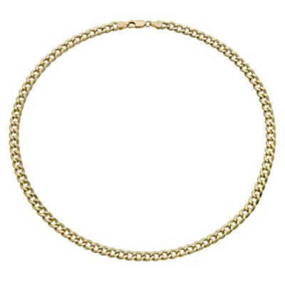 Together Bonded Silver & 9ct Gold Men's  20" Curb Chain - Product number 9268073