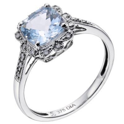 Antique aquamarine engagement rings uk