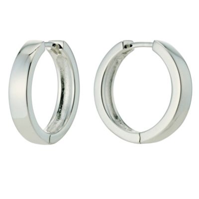 Silver Plain Hoop Earrings - Product number 9275835