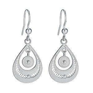 Silver Fan Drop EarringsSilver Fan Drop Earrings