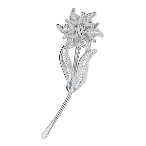 Petali Di Amore Petali Di Amori - Sterling Silver Flower Brooch