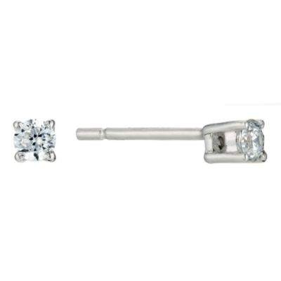 Silver & Cubic Zirconia Stud Earrings - Product number 9276564