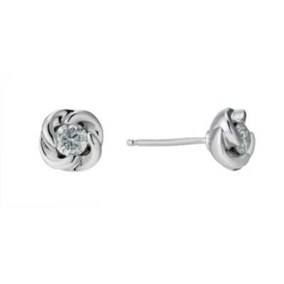 9ct white gold 0.30 carat diamond stud earrings - Product number 9276742