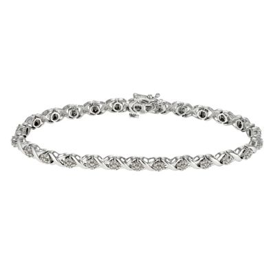9ct white gold 1 carat diamond bracelet - Product number 9277161