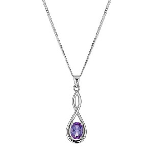 Viva Colour Silver & Amethyst Pendant