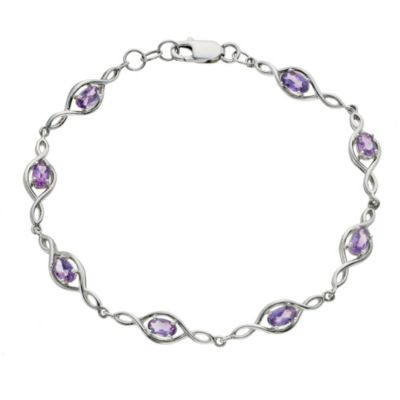 Viva Colour Silver & Amethyst Bracelet