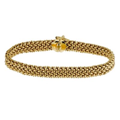 9ct yellow gold tight weave 7.75" bracelet - Product number 9278443