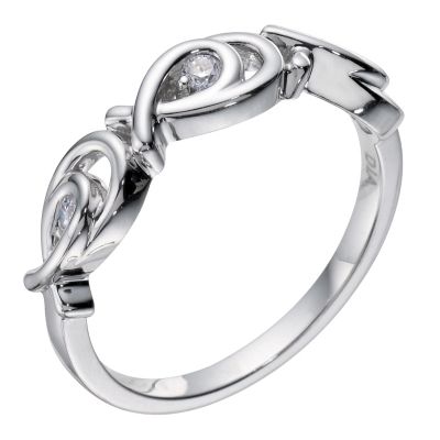 Love's Embrace silver & diamond ring - Product number 9278478