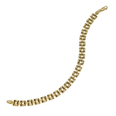 9ct yellow gold Stampata link 7.5" bracelet - Product number 9279385