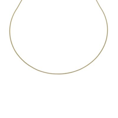 Together Bonded Silver & 9ct Yellow Gold 16" Curb Chain - Product number 9279679
