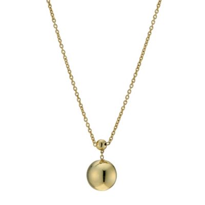 9ct yellow gold single bubble necklace - Product number 9280286