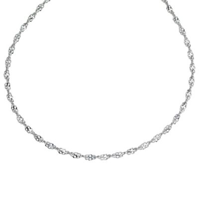 9ct white gold 18" twist necklace - Product number 9280375