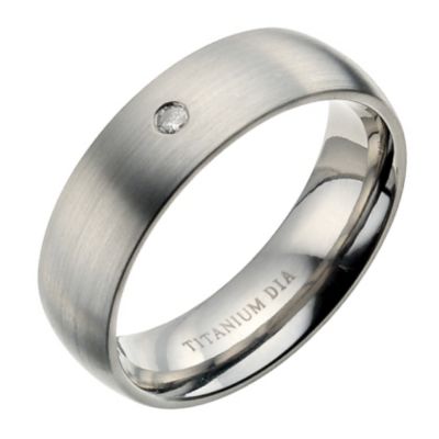 Men's matt titanium ring - Product number 9280774