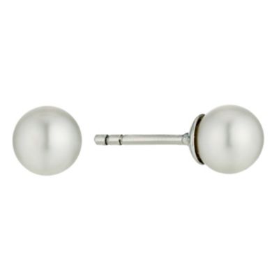 Children's silver pearl stud earrings - Product number 9283927