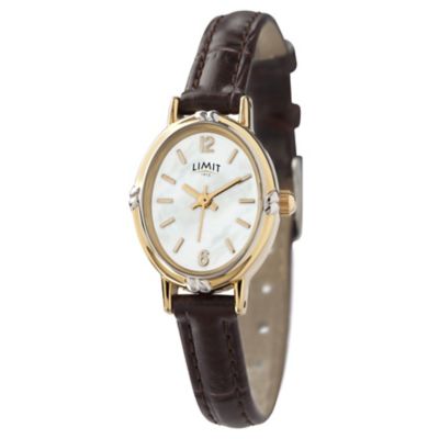 Limit Brown Strap Oval Dial Watch - Product number 9285490