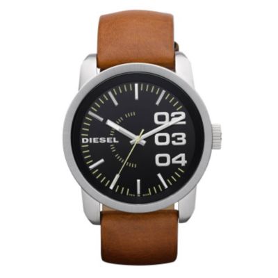 Diesel Franchise Men's Tan Leather Strap Watch - Product number 9286470