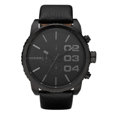 Diesel Men's Exclusive Black Leather Strap Watch - Product number 9286632