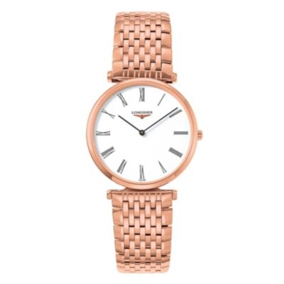 Longines men's rose gold plated bracelet watch - Product number 9290818