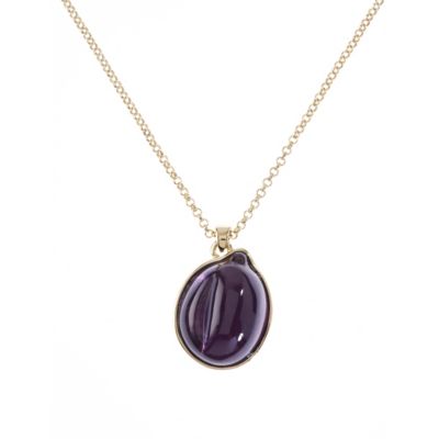Ted Baker ladies' gold plated purple plum necklace - Product number 9292179