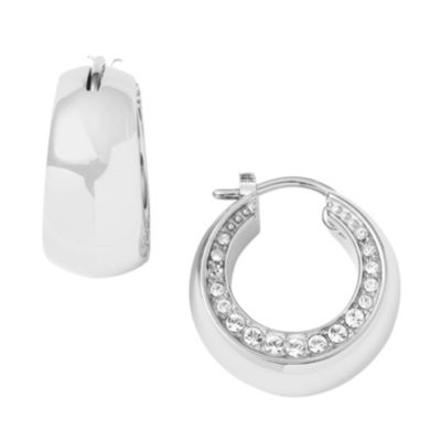 DKNY ladies' stainless steel stone set earrings - Product number 9293612