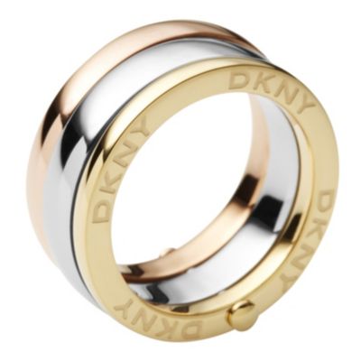 DKNY three colour hinged rings - size M1/2 - Product number 9293779