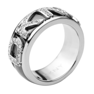 DKNY ladies' stone set logo ring - Product number 9293884