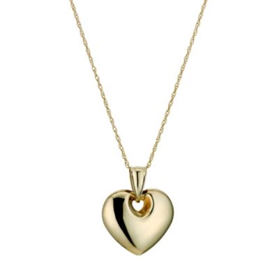 Together Bonded Silver & 9ct Yellow Gold Heart Pendant - Product number 9294309