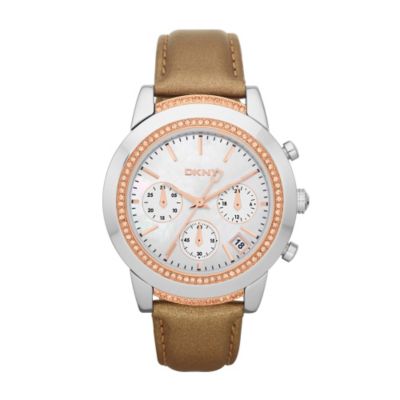 DKNY ladies' gold strap chronograph watch - Product number 9294554