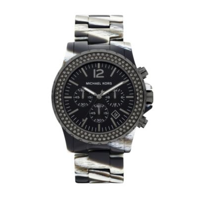 Michael Kors ladies' zebra ion plated bracelet watch - Product number 9294635