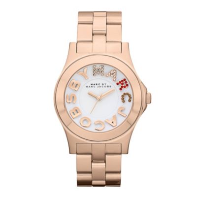 Marc By Marc Jacobs stone set & rose gold bracelet watch - Product number 9294759