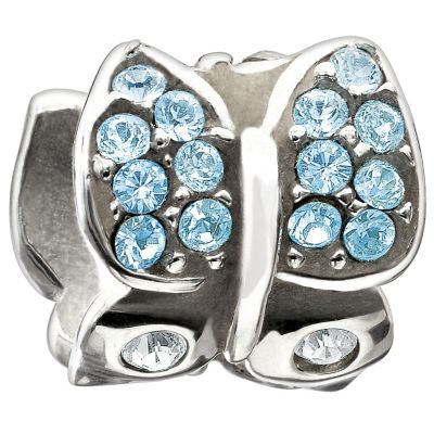 Chamilia blue Swarovski flutter bead - Product number 9295720