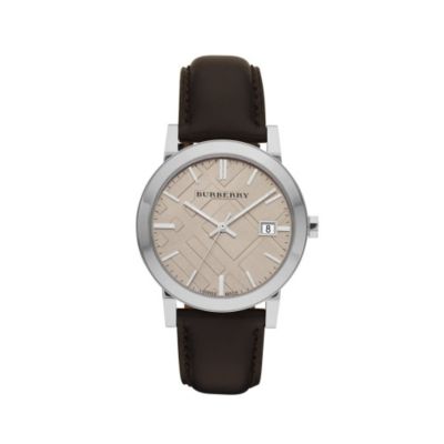 Burberry Men's Dark Brown Strap Watch - Product number 9297952