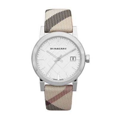 Burberry ladies' check strap watch - Product number 9298053