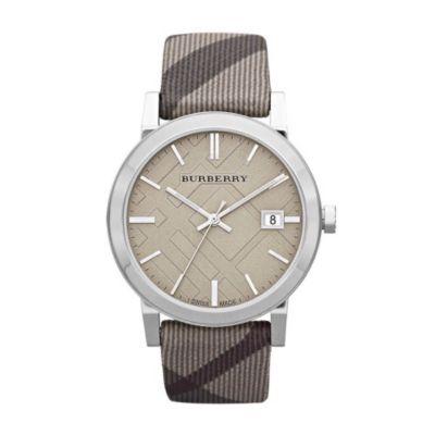 Burberry ladies' check strap watch - Product number 9298061