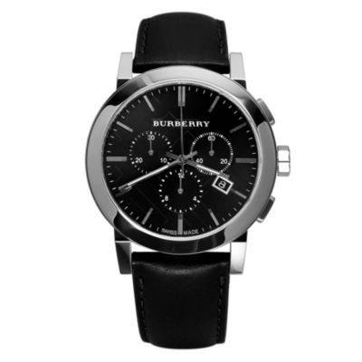 Burberry men's black strap chronograph watch - Product number 9298193