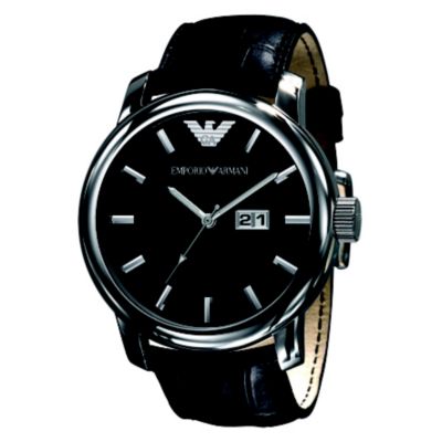 Emporio Armani black strap watch - Product number 9298304