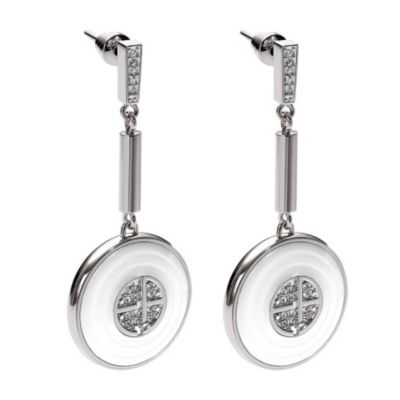 Emporio Armani exclusive stainless steel & ceramic earrings - Product number 9299335
