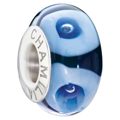 Chamilia blue glass bubble bead - Product number 9301704