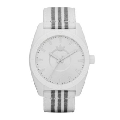 Adidas Santiago Men's White & Grey Strap Watch - Product number 9301933