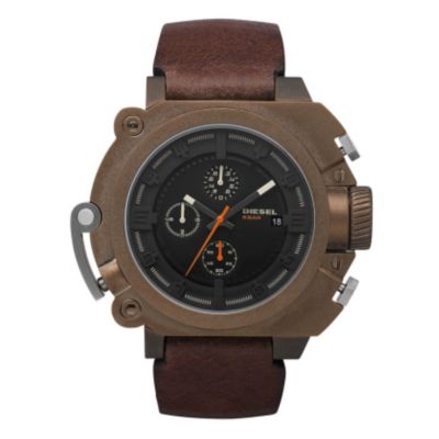 Diesel Men's Brown Strap Chronograph Watch - Product number 9303707